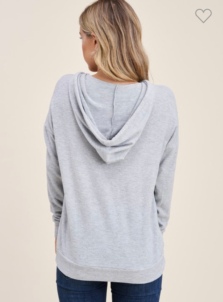 
            
                Load image into Gallery viewer, Staccato Drawstring Neck - Heather Grey
            
        