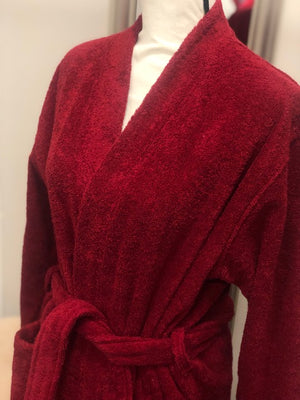 
            
                Load image into Gallery viewer, Wine Terrycloth Robe
            
        