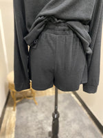 Brushed Hacci Shorts - Black