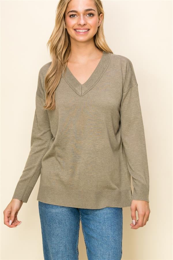 
            
                Load image into Gallery viewer, Light Olive Knit Top - 52845G
            
        