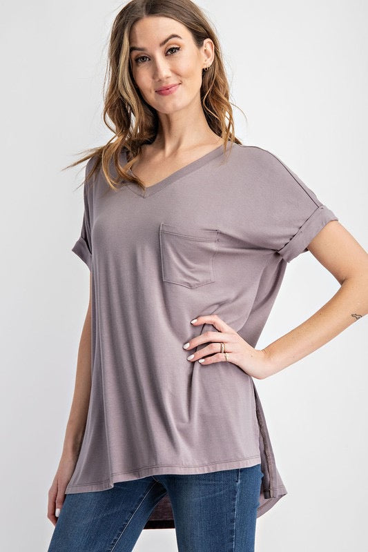 
            
                Load image into Gallery viewer, Short Sleeve Basic Top - Latte
            
        