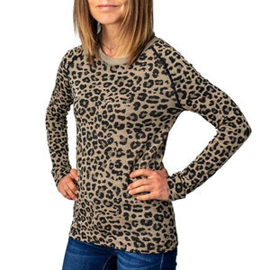 
            
                Load image into Gallery viewer, Basic Patterned Fleece-Lined Top
            
        