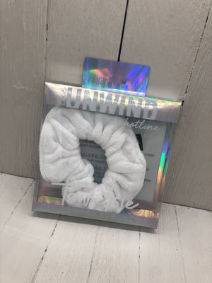 White Towelsie - Microfiber Scrunchie