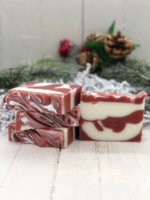 Candy Cane Soap Bar