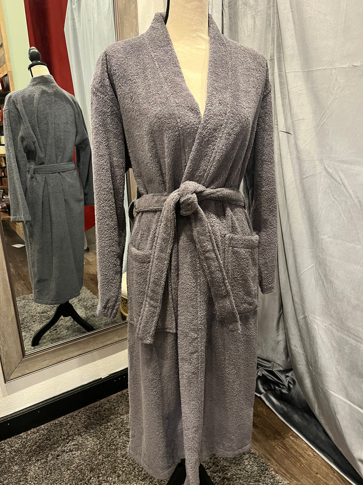 Gray Terrycloth Robe