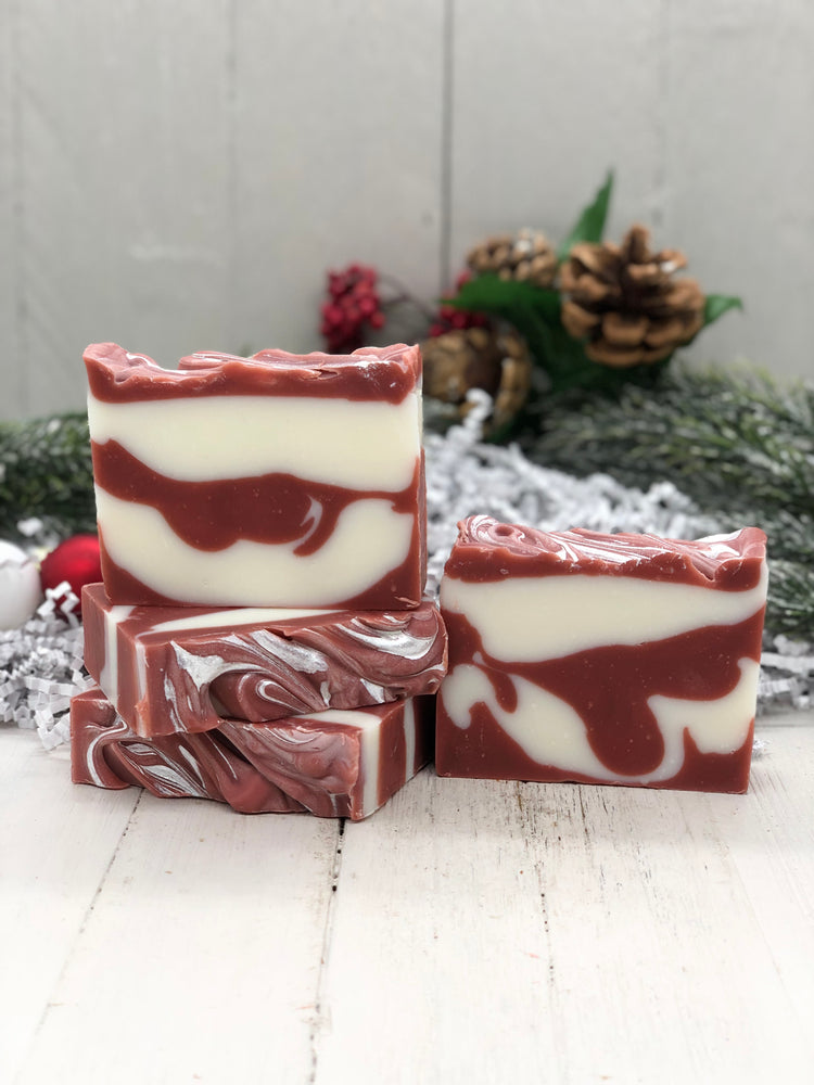 Candy Cane Soap Bar