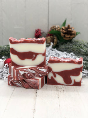 Candy Cane Soap Bar