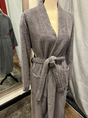 Gray Terrycloth Robe